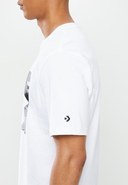 Converse - Converse photo fill star chevron tee - white
