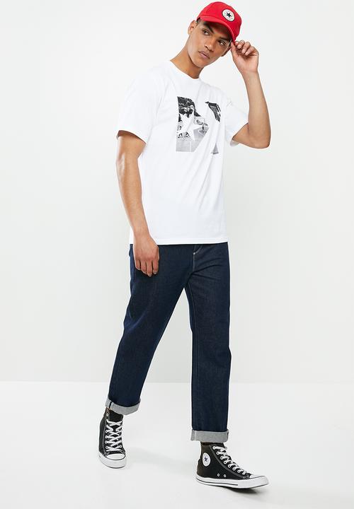 Converse - Converse photo fill star chevron tee - white