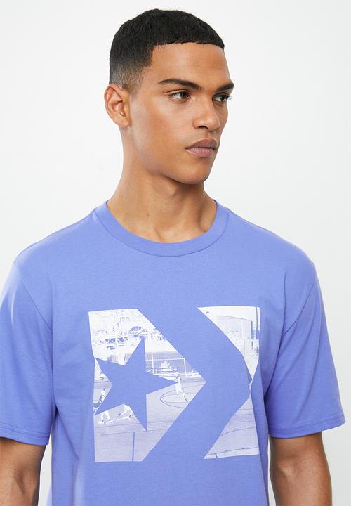 Converse - Converse photo fill star chevron tee - blue