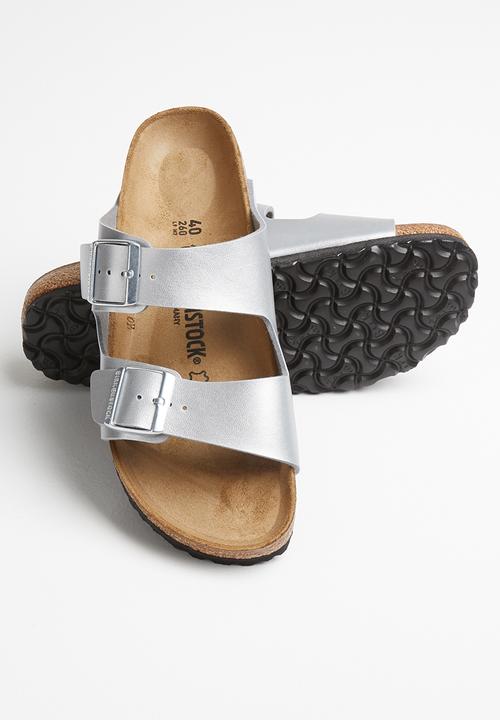 Birkenstock - Arizona birko-flor narrow - silver