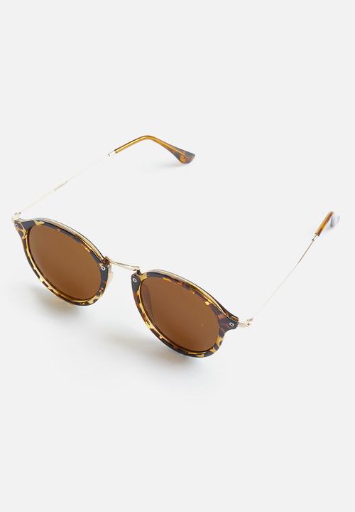 Superbalist - Nate round sunglasses-tortoise shell