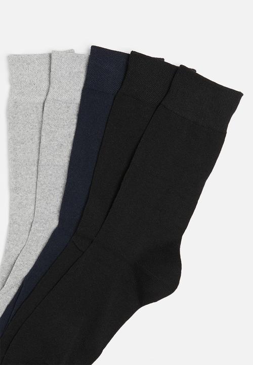Superbalist - Plain 5 pack socks - multi