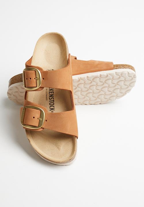 Birkenstock - Arizona big buckle nubuck leather narrow - tan