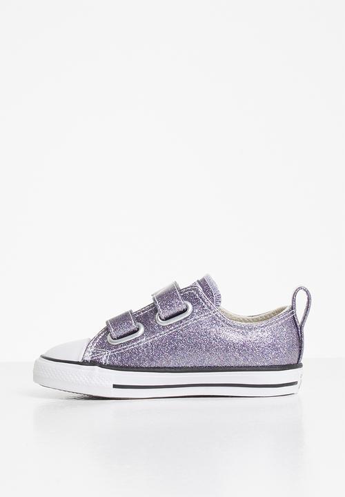 Converse - Chuck Taylor All Star 2v coated glitter ox i - thunder & white