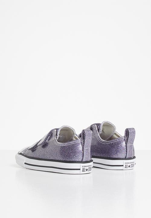 Converse - Chuck Taylor All Star 2v coated glitter ox i - thunder & white