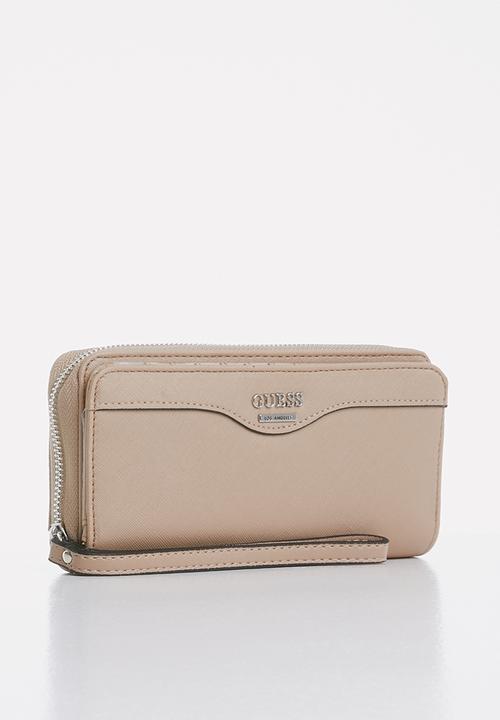 GUESS - Modesto slg multi zip w/wrist- caramel