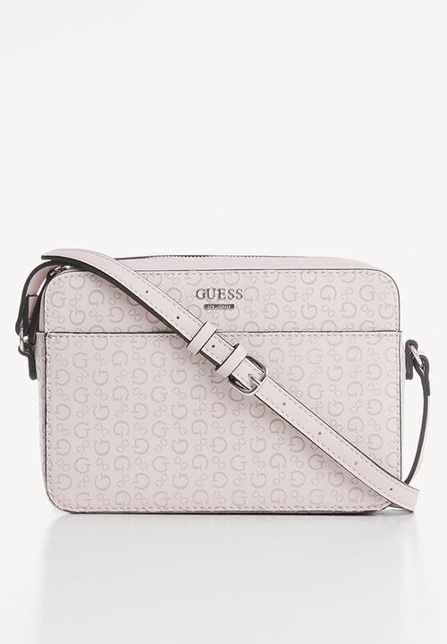 guess campos camera crossbody bag