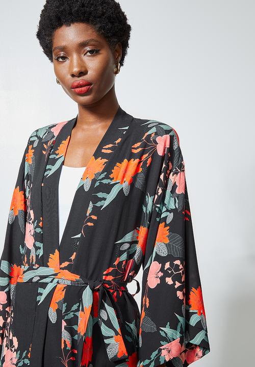 Superbalist - Printed longer length shacket - oriental floral