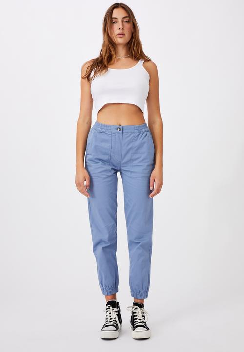 Cotton On - Cuffed chino - sky blue