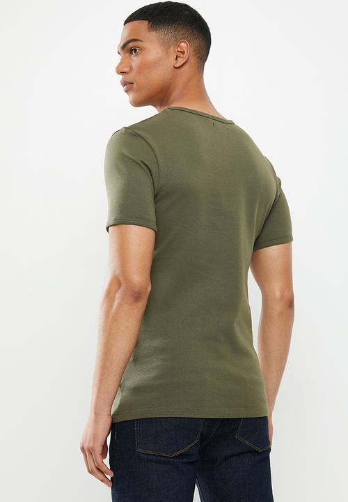 STYLE REPUBLIC - Ace crew neck tee - olive