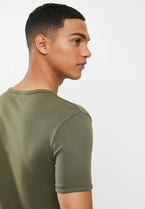 STYLE REPUBLIC - Ace crew neck tee - olive