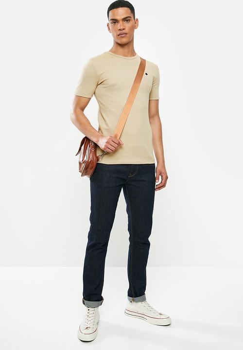STYLE REPUBLIC - Ace crew neck tee - stone