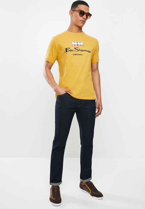 Ben Sherman - Chest print tee - dijon yellow