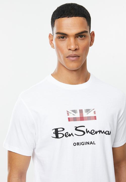 Ben Sherman - Chest print tee - white