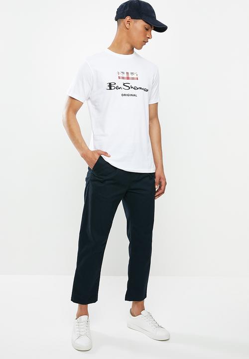 Ben Sherman - Chest print tee - white
