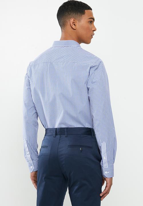 Pringle of Scotland - Devin long sleeve styled shirt - blue