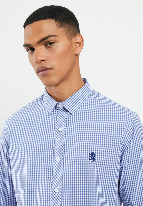 Pringle of Scotland - Devin long sleeve styled shirt - blue