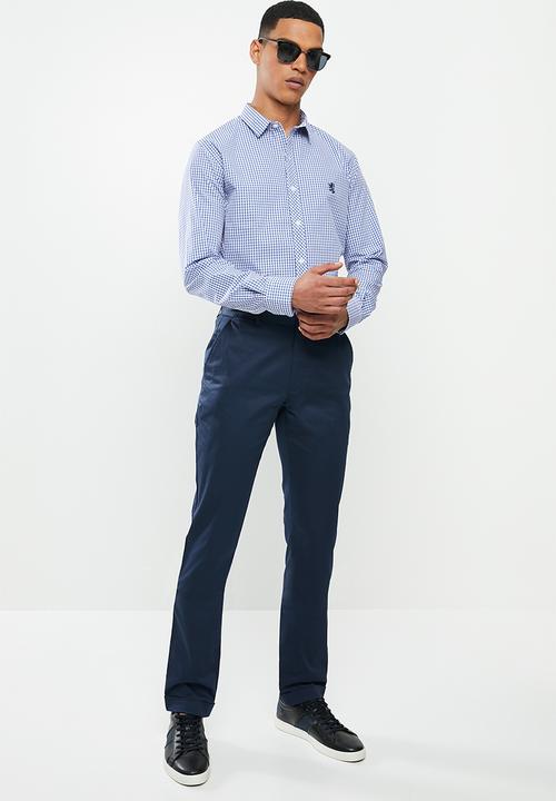 Pringle of Scotland - Devin long sleeve styled shirt - blue