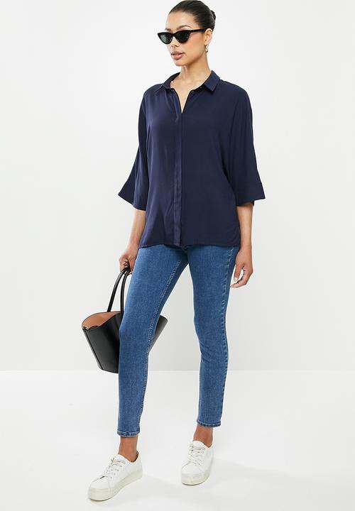edit - Boxy shirt - navy
