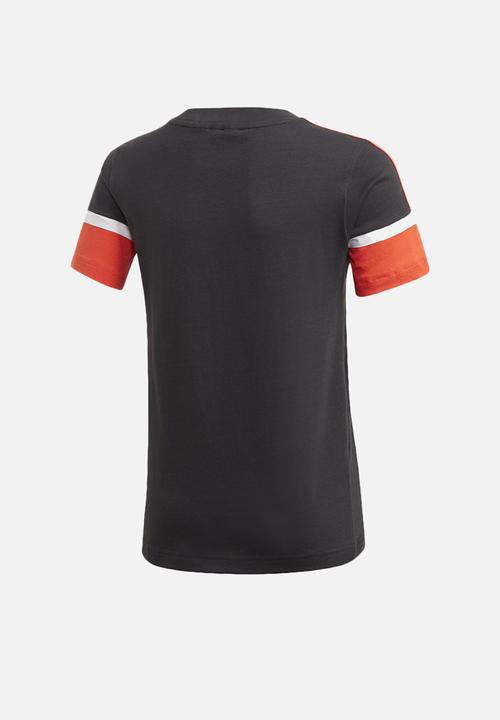 adidas Performance - Boys bold tee - black & red