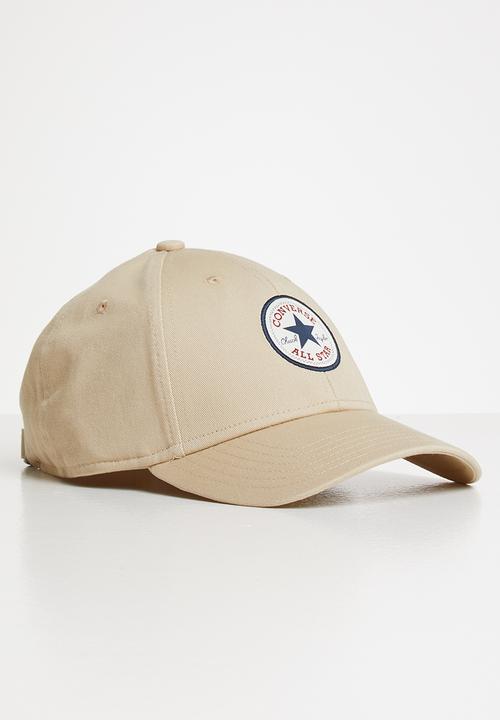 Converse - Tipoff chuck patch baseball hat - beige