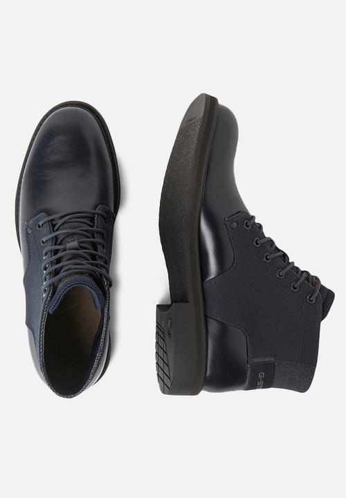 G-STAR - Garber derby boot - dk saru blue