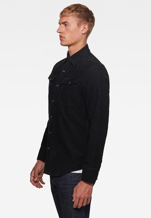 G-STAR - 3301 Slim long sleeve shirt - black