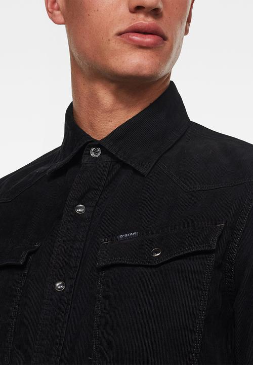 G-STAR - 3301 Slim long sleeve shirt - black