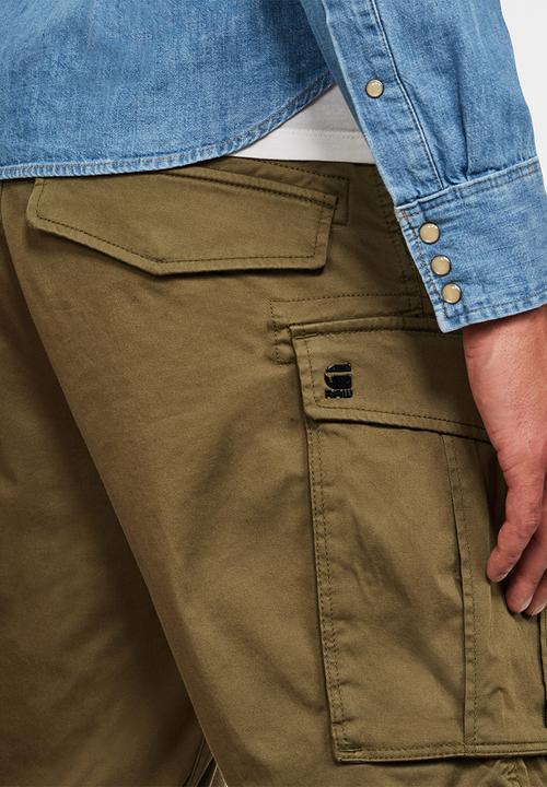 G-STAR - Cargo loose 1\2 shorts - sage