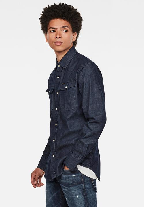 G-STAR - Denim slim shirt - blue