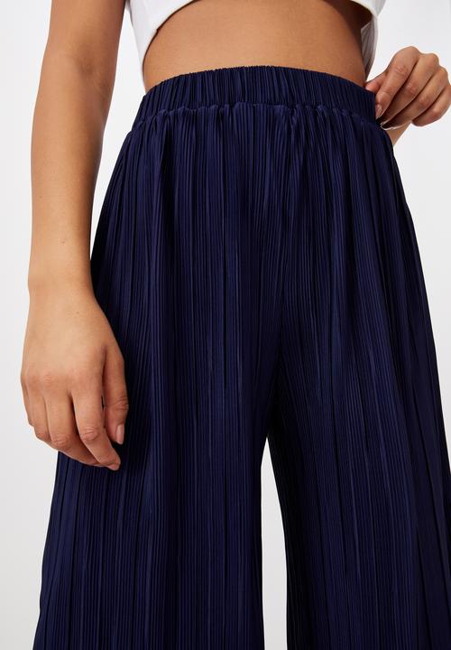 Cotton On - Poppy pleated pant - peacoat