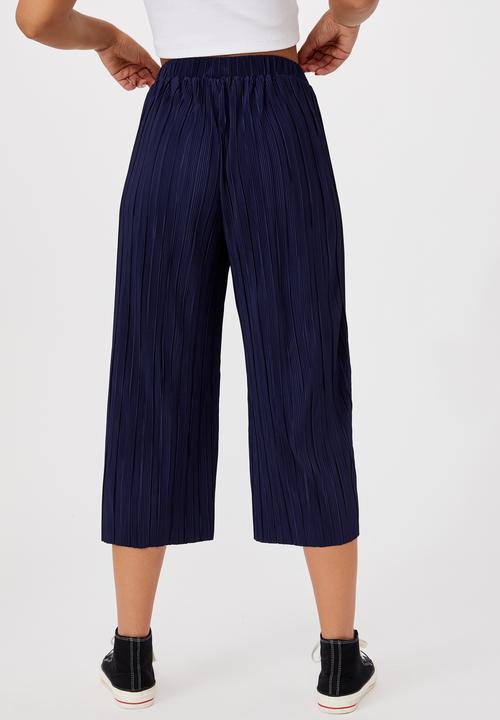 Cotton On - Poppy pleated pant - peacoat