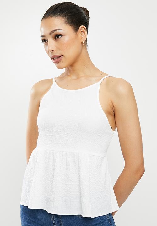 MILLA - Halter blouse - white