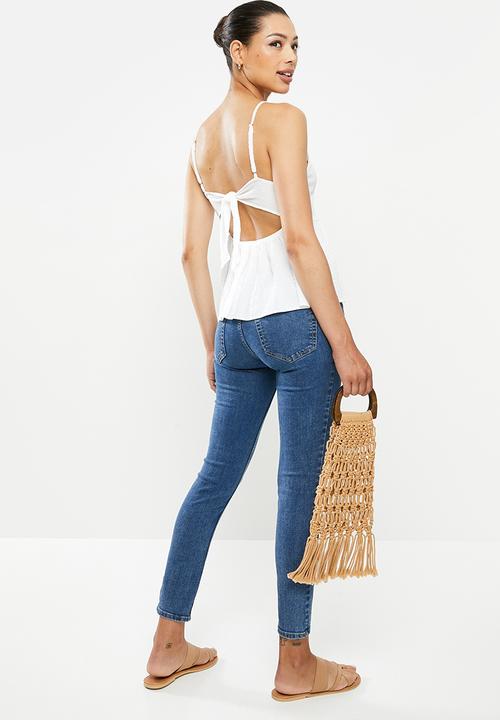 MILLA - Halter blouse - white