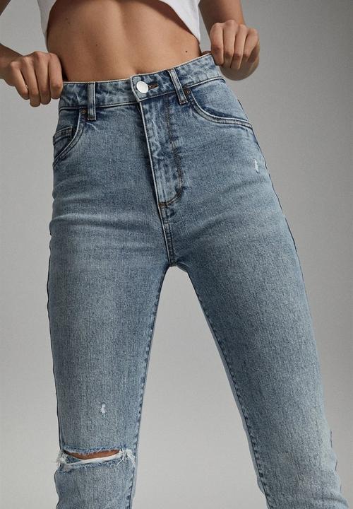 Cotton On - Stretch mom jean - cabarita bue rip
