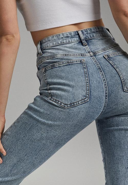 Cotton On - Stretch mom jean - cabarita bue rip