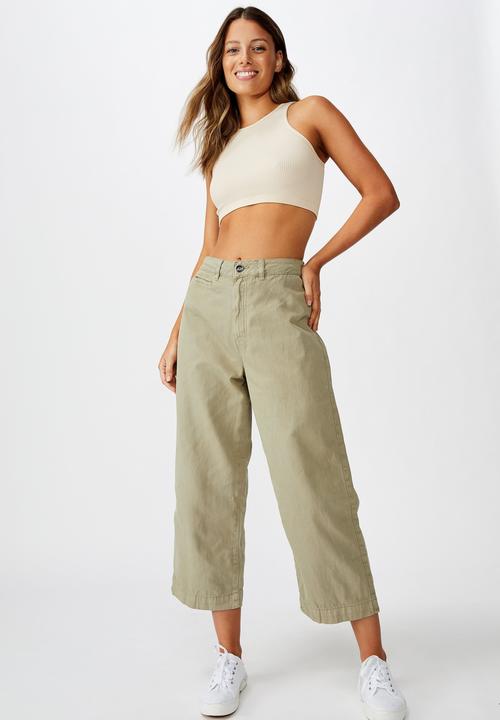 Cotton On - Taylor pant - silver sage