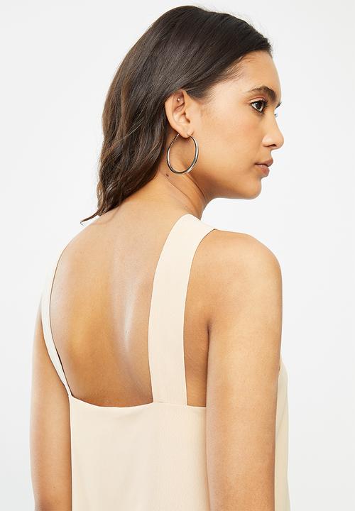 VELVET - Tie neck halter blouse - ivory