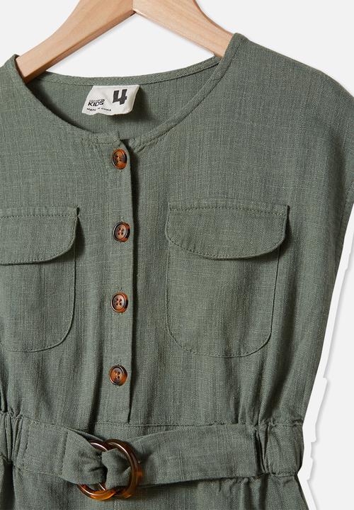 Cotton On - Remi playsuit - swag green