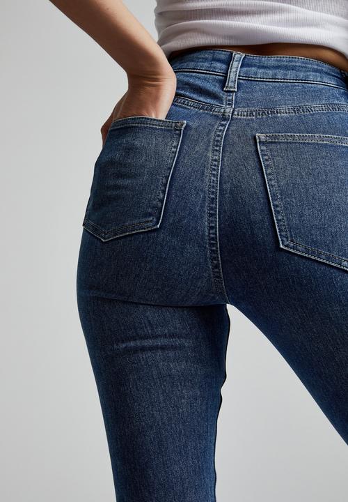 Cotton On - Ultra high super stretch jean - coogee blue pockets