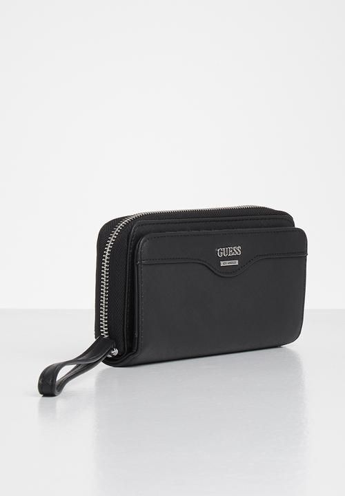 GUESS - Modesto slg multi zip w wrislt - black