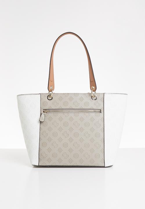 GUESS - Kamryn tote - brown & white