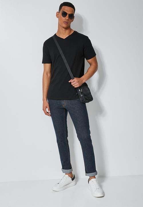 Superbalist - 2 pack Dean v-neck tee - black