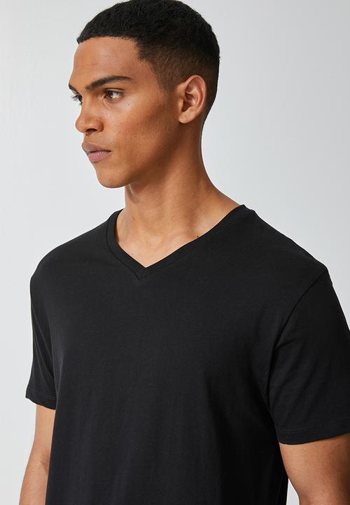Superbalist - 2 pack Dean v-neck tee - black