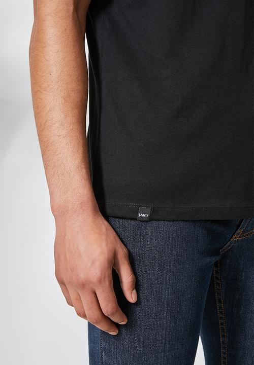 Superbalist - 2 pack Dean v-neck tee - black