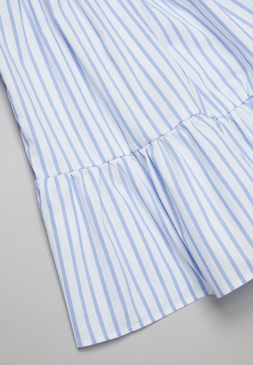 Superbalist Kids - A-line summer dress - blue & white 