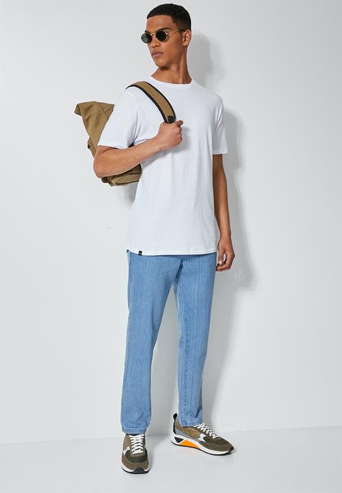 Superbalist - 3 pack Barney longline curved hem tee - white
