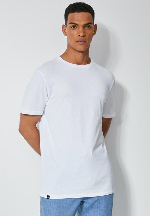 Superbalist - 3 pack Barney longline curved hem tee - white