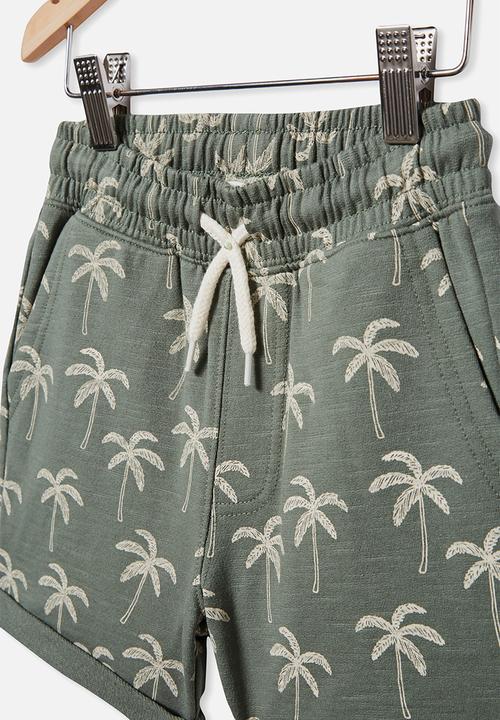 Cotton On - Henry slouch short 60/40 - swag green 