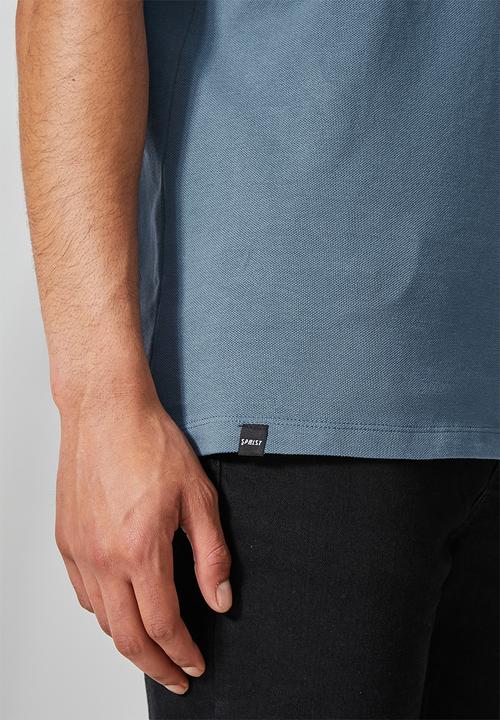 Superbalist - Luka slim pique pocket golfer - blue
